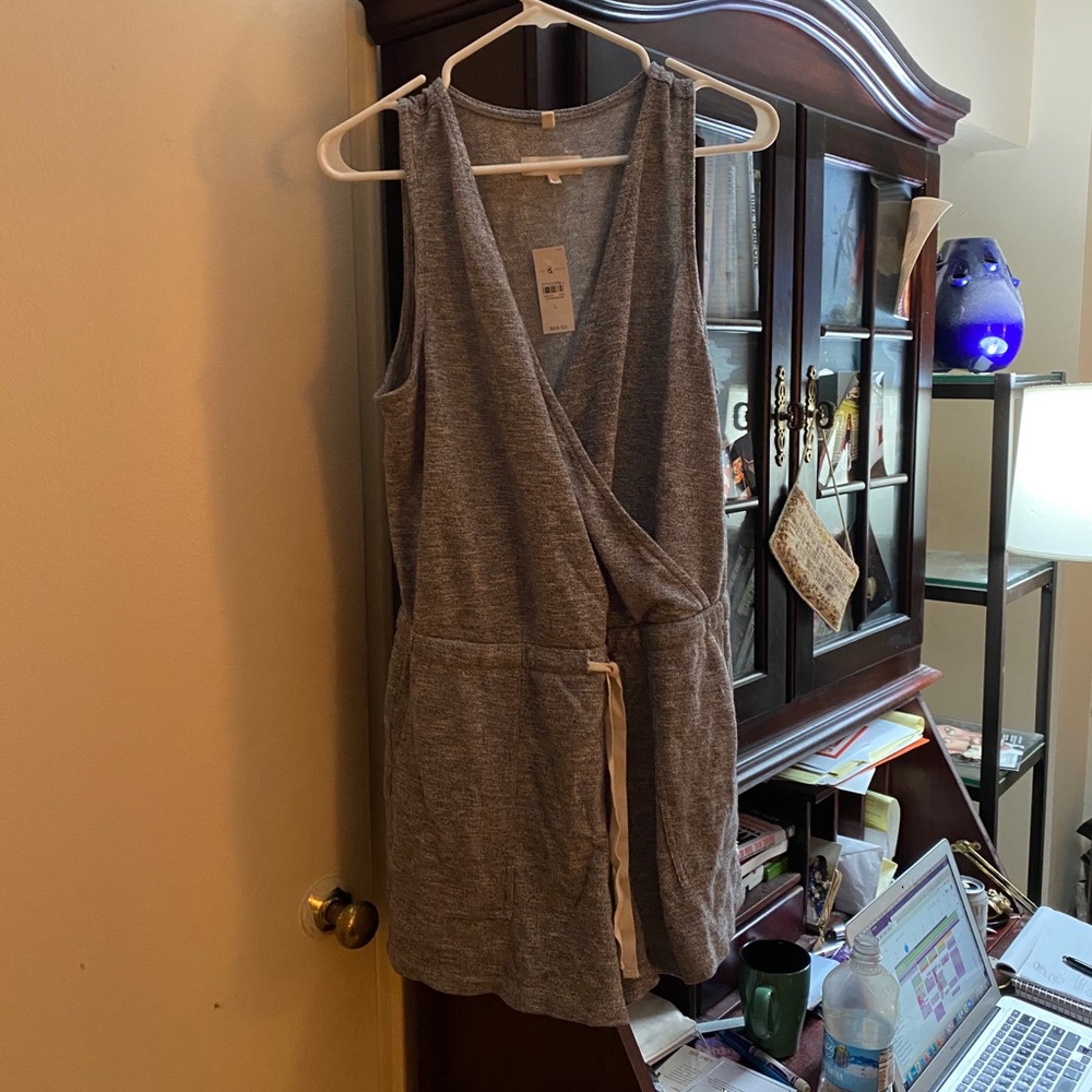 Grey cotton romper, by Lou & Grey for LOFT